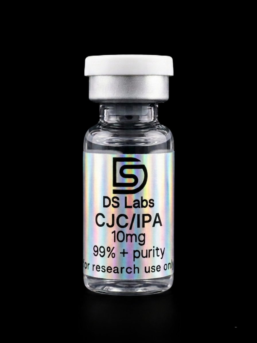 CJC-1295 No DAC / Ipamorelin research peptide vial