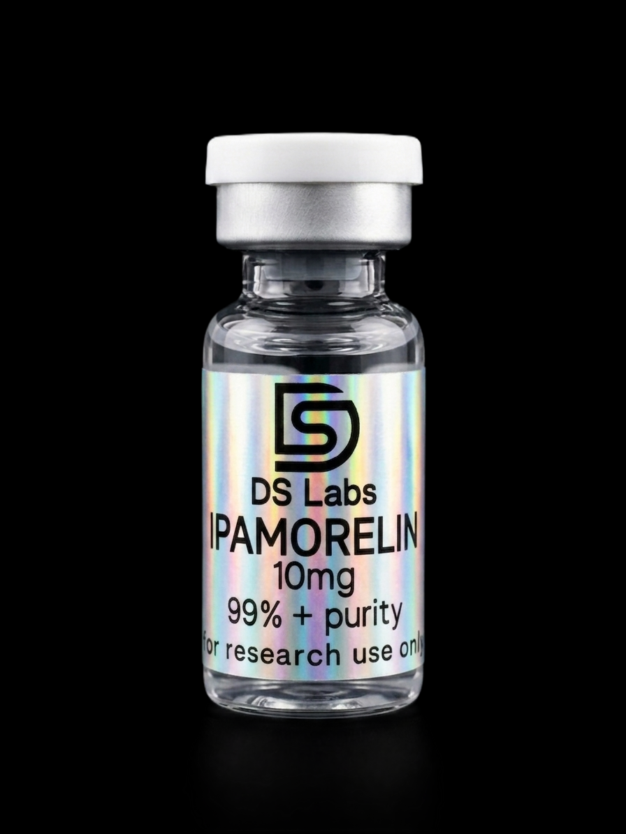 Ipamorelin research peptide vial