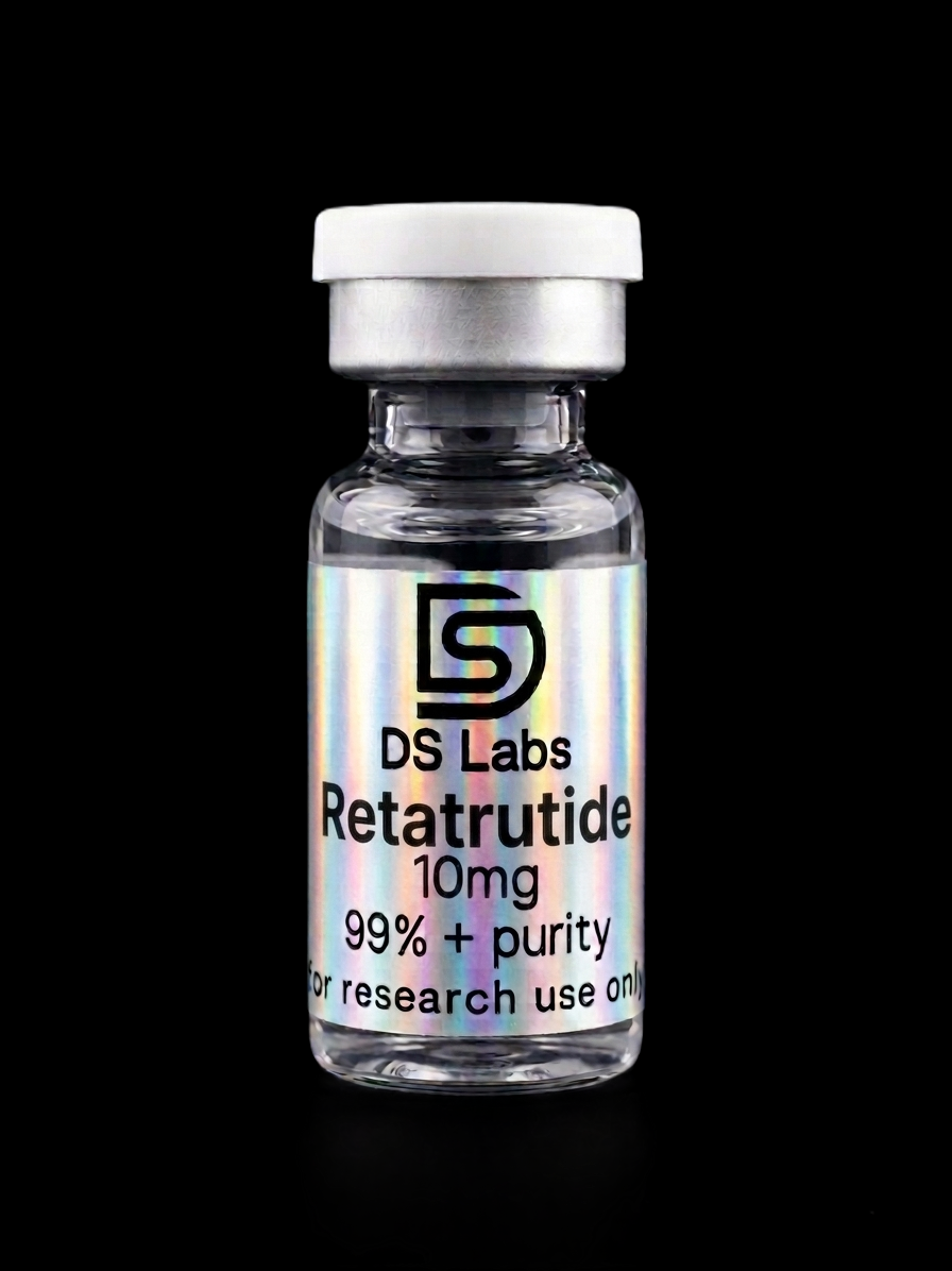 Retatrutide research peptide vial