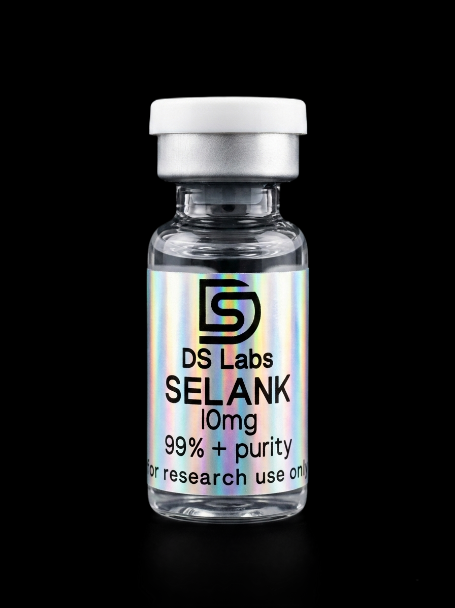 Selank research peptide vial